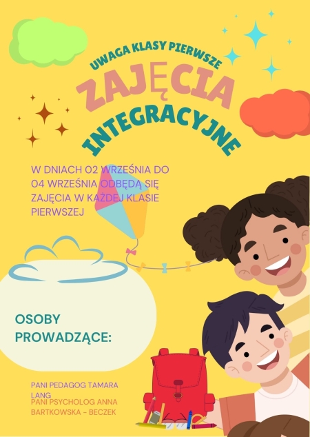 Zajęcia integracyjne dla uczniów klas pierwszych 