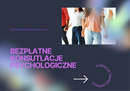 BEZPŁATNE KONSULTACJE PSYCHOLOGICZNE DLA DZIECI I MŁODZIEŻY 