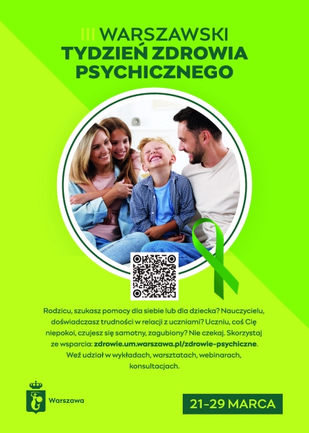 Warszawski Tydzień Zdrowia Psychicznego 21-29 marca 2026