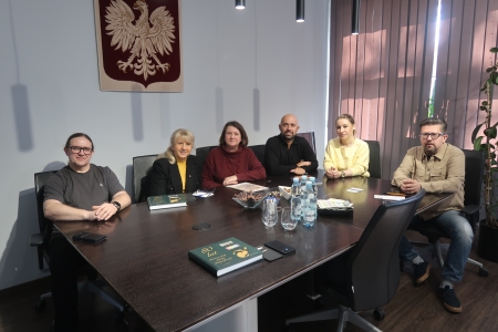 Spotkanie w sprawie współpracy przy jubileuszu 100-lecia Technikum Poligraficznego