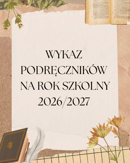 Wykaz podręczników na rok szkolny 2026/2027